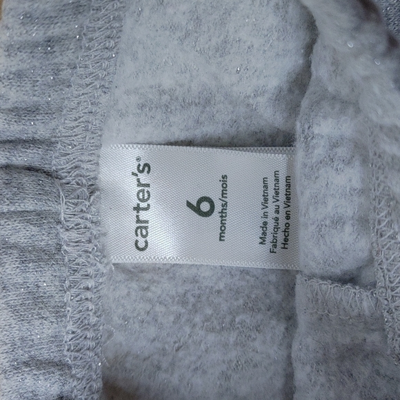 💥Bundle Only💥 CARTER'S Sparkly Grey Sweat Pants - Picture 3 of 3